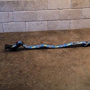 RC pets martingale dog collar, size medium. Royal blue Cartoon motif